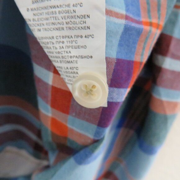 J.A.C.H.S. Clothing Co.* Men's Short Sleeve Snap‎ Down Pocket Plaid Shirt~ Large - Picture 5 of 11